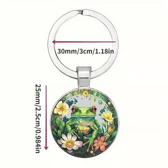 Stainless Steel FROG Keyring Keychain Accessory - Picture 3 of 4